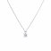 DiamonFire Silver Zirconia 0.75ct Solitaire 4 Claw Set Necklet