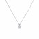 DiamonFire Silver Zirconia 0.75ct Solitaire 4 Claw Set Necklet