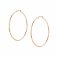 Silhouette Rose Gold plated Hoop Earrings