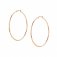 Silhouette Rose Gold plated Hoop Earrings