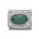 Nomination Silver set Green Agate Oval Charm.