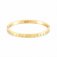 Infinito Gold plated & White CZ Bangle