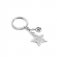 Silver & White CZ Star Key Ring