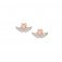Nomination Sweetrock Rose Gold Silver & CZ Winged Heart Earrings
