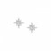 Nomination Sweetrock Silver & CZ Wind Rose Stud Earrings