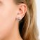 Lucy Quartermaine Silver Droplet Stud Earrings