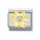 Nomination Silver CZ Narcissus Yellow Flower Charm