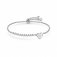 Milleluci Stainless Steel & White CZ Heart Bracelet