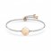 Nomination Milleluci Letter J Stainless Steel with White CZ & Rose Gold Bracelet