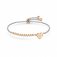 Nomination Milleluci Stainless Steel with Rose Gold & White CZ Heart Bracelet