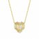 Nomination Lovelight Yellow Gold & White CZ Heart Necklace