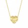 Nomination Lovelight Yellow Gold & White CZ Heart Necklace