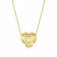 Nomination Lovelight Yellow Gold & White CZ Heart Necklace