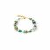 Coeur De Lion DELUXE GEOCUBE Bracelet Gold & Green Aventurine & Nephrite