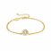Nomination Aurea Yellow Gold Plated & CZ Circle Pendant Bracelet