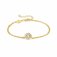Nomination Aurea Yellow Gold Plated & CZ Circle Pendant Bracelet