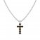 Nomination Stainless Steel Black & Rose Gold PVD Cross & Chain