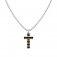 Nomination Stainless Steel Black & Rose Gold PVD Cross & Chain