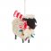 Sheep in Scarf Felt Christmas Decoration