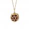 Fiorelli Silver Gold plated Red CZ Pendant | Root Chakra