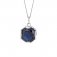 Fiorelli Silver Dark Blue CZ Pendant | Third Chakra