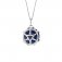 Fiorelli Silver Dark Blue CZ Pendant | Third Chakra