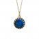 Fiorelli Silver Gold plated Sky Blue CZ Pendant | Throat Chakra