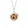 Fiorelli Silver Orange CZ Pendant | Sacral Chakra