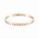 Infinito S/S Rose gold & White CZ Bangle