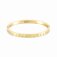 Infinito S/S Gold Plate & White CZ Bangle