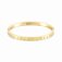 Infinito S/S Gold Plate & White CZ Bangle