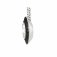 Nomination Aurea Silver & Black & white CZ Circle Pendant Necklace