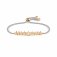 Milleluci Steel & Rose PVD plated Champagne CZ Star Bracelet