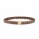 Extension Mocha Stainless Steel CZ Heart Stretch Bracelet