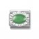 Nomination Silver Oval shaped Aventurine Charm