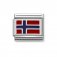 Nomination Silver Shine Enamel Norway Flag Charm