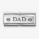 Nomination Double Engraved DAD With Hex Screws Silver