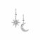 Thomas Sabo Silver Royalty Star & Moon Earring