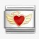 Nomination 18ct & Enamel Red Angel Heart Charm.