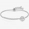 Milleluci Stainless Steel & White CZ Tree of Life Bracelet