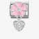 Nomination CLASSIC Pink Flower Heart Dropper Charm
