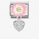Nomination CLASSIC Pink & White Daisy Heart Dropper Charm