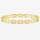 Pretty Bangles Gold plated & White CZ Bangle