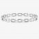 Pretty Bangles Silver plated & White CZ Bangle