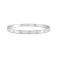 Nomination Pretty Bangles Stainless Steel & White Square CZ Bangle