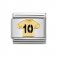 Nomination 18ct & Enamel number 10 Football Shirt Charm.