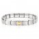 Nomination 18ct Gold Heart starter 19 link bracelet.