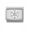 Nomination Classic Silver CZ set White Snowflake Charm.