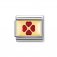 Nomination 18ct Gold Red Four leaf Clover Charm.