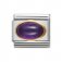 Nomination Oval Amethyst Classic Charm 18ct Gold & Semi Precious Stone.